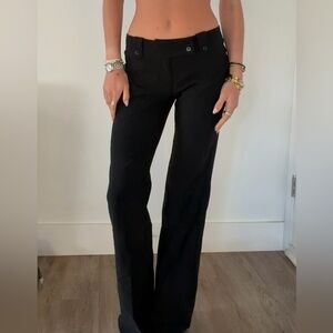 Tiger Mist Black Straight Leg Pants